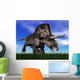 Zuniceratops Dinosaur Running Grass Wall Decal