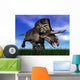 Zuniceratops Dinosaur Running Grass Wall Decal