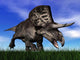 Zuniceratops Dinosaur Running Grass Wall Decal