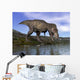Tyrannosaurus Rex Dinosaur Walking Wall Decal Design 1