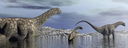 Argentinosaurus Dinosaur Family Walking Wall Decal