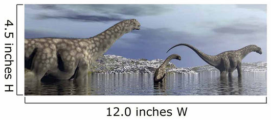 Argentinosaurus Dinosaur Family Walking Wall Decal