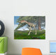 Compsognathus Dinosaur under Fir Wall Decal