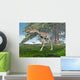 Compsognathus Dinosaur under Fir Wall Decal