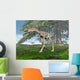 Compsognathus Dinosaur under Fir Wall Decal