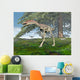 Compsognathus Dinosaur under Fir Wall Decal