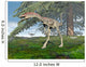 Compsognathus Dinosaur under Fir Wall Decal