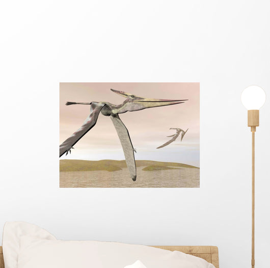 Two Pteranodons Flying over Wall Decal