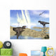 Tyrannosaurus Rex and Pteranodons Wall Decal