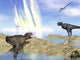 Tyrannosaurus Rex and Pteranodons Wall Decal