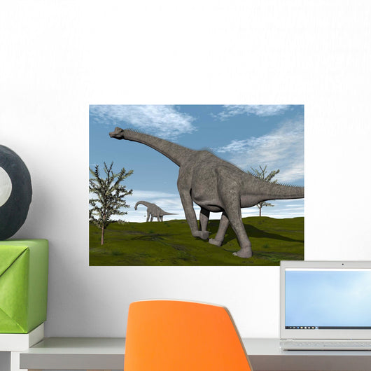 Brachiosaurus Dinosaurs Walking Open Wall Decal
