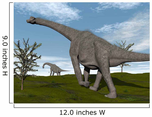 Brachiosaurus Dinosaurs Walking Open Wall Decal