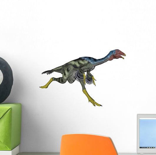 Caudipteryx Dinosaur Running Wall Decal