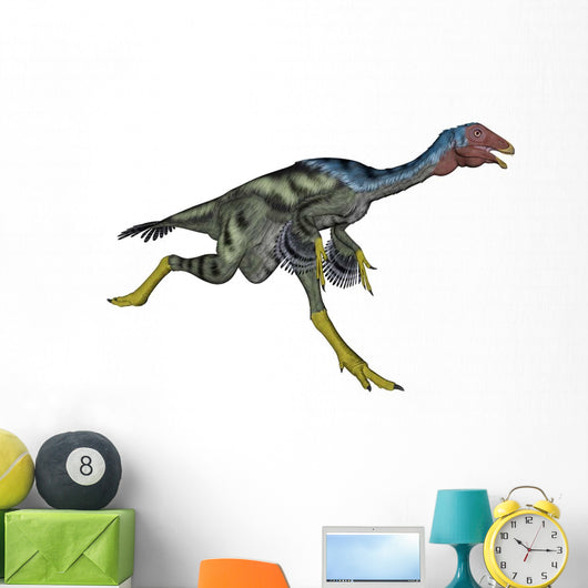 Caudipteryx Dinosaur Running Wall Decal