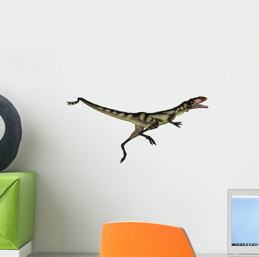 Dilong Dinosaur Jumping Wall Decal