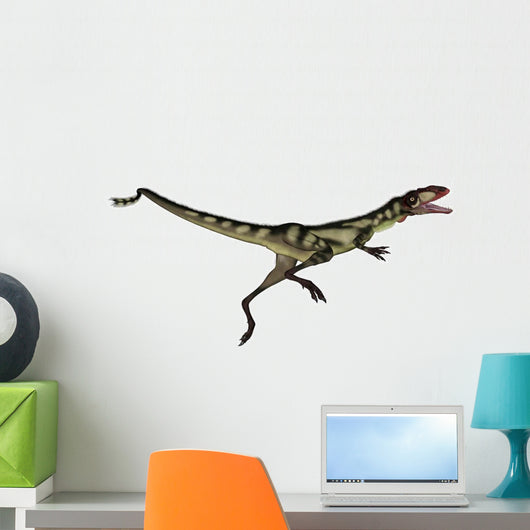 Dilong Dinosaur Jumping Wall Decal