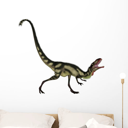 Dilong Dinosaur Roaring Wall Decal
