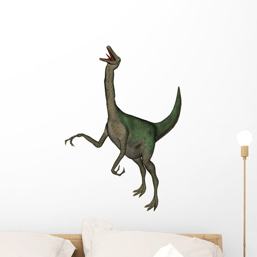 Gallimimus Dinosaur Roaring Wall Decal