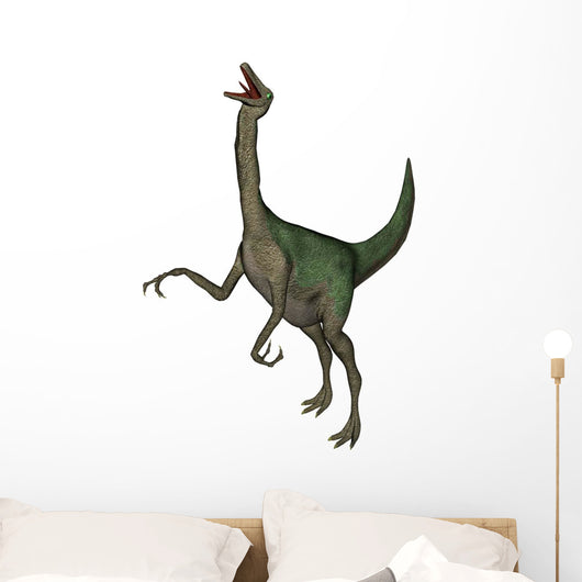 Gallimimus Dinosaur Roaring Wall Decal