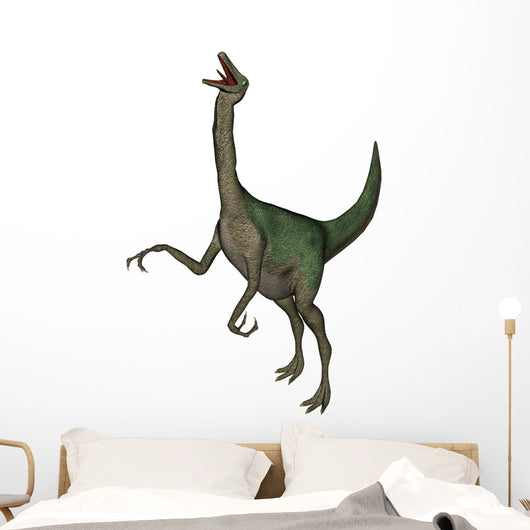 Gallimimus Dinosaur Roaring Wall Decal