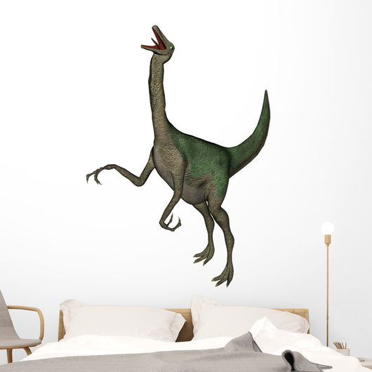 Gallimimus Dinosaur Roaring Wall Decal