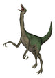 Gallimimus Dinosaur Roaring Wall Decal