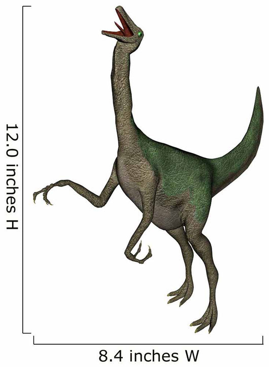 Gallimimus Dinosaur Roaring Wall Decal