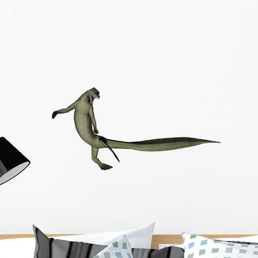 Mesosaurus Dinosaur Wall Decal Design 1