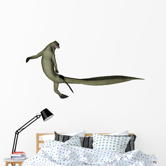 Mesosaurus Dinosaur Wall Decal Design 1