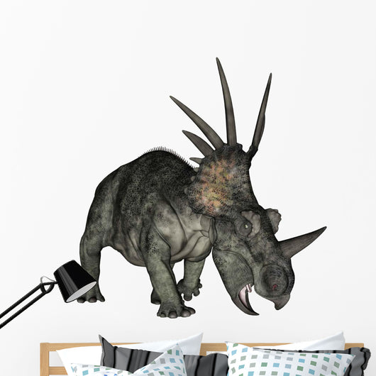 Styracosaurus Dinosaur Wall Decal Design 1