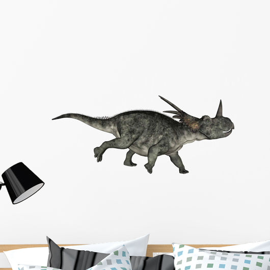 Styracosaurus Dinosaur Running Wall Decal