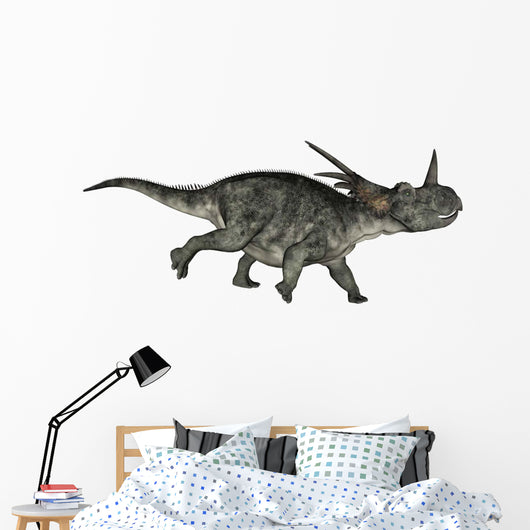 Styracosaurus Dinosaur Running Wall Decal
