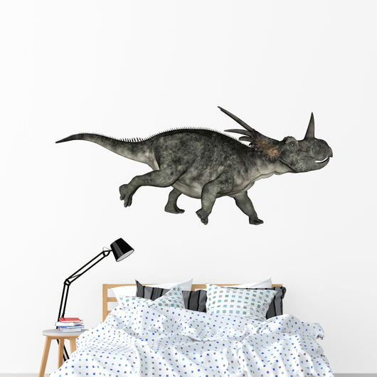 Styracosaurus Dinosaur Running Wall Decal