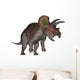 Triceratops Dinosaur Standing up Wall Decal