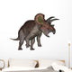 Triceratops Dinosaur Standing up Wall Decal