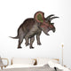 Triceratops Dinosaur Standing up Wall Decal