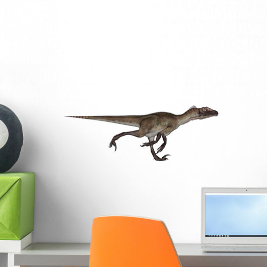 Utahraptor Dinosaur Running Wall Decal
