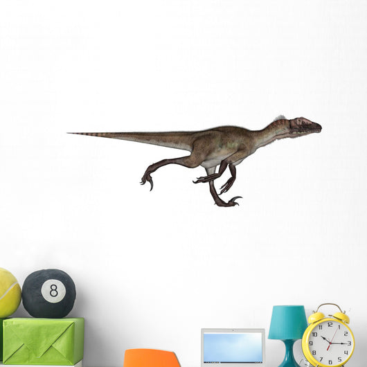 Utahraptor Dinosaur Running Wall Decal