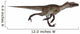 Utahraptor Dinosaur Running Wall Decal