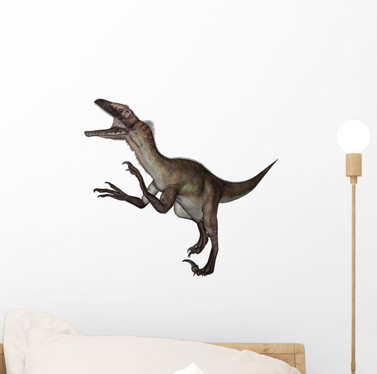 Utahraptor Dinosaur Roaring Wall Decal Design 1