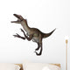 Utahraptor Dinosaur Roaring Wall Decal Design 1