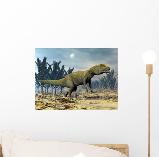 Allosaurus Dinosaur Walking amongst Wall Decal