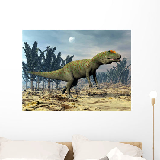 Allosaurus Dinosaur Walking amongst Wall Decal