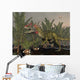 Cryolophosaurus Dinosaur Prehistoric Wetlands Wall Decal