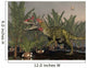 Cryolophosaurus Dinosaur Prehistoric Wetlands Wall Decal