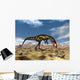 Dilong Dinosaur Hunting Small Wall Decal