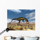 Dilong Dinosaur Hunting Small Wall Decal