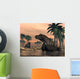 Keratocephalus Dinosaurs Small Lake Wall Decal
