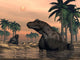 Keratocephalus Dinosaurs Small Lake Wall Decal