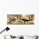 Two Allosaurus Dinosaurs Attack Wall Decal